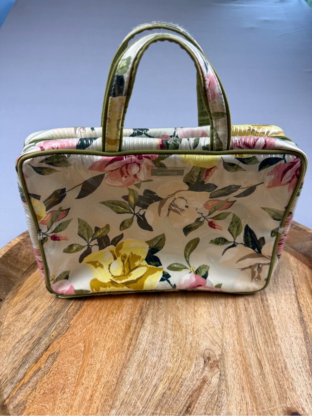 Modella Floral Hanging Travel Toiletry Cosmetic Makeup Organizer Case